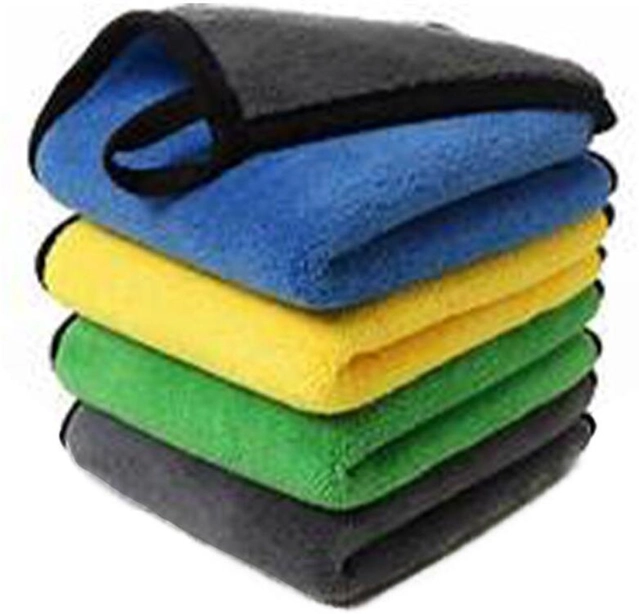 Neekshaa Microfiber Towel (Multicolor, 40x40 cm, Pack of 4)