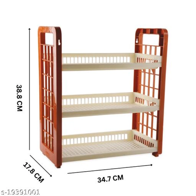 Plastic Multipurpose Storage Rack (Multicolor)