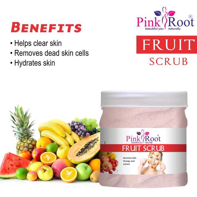 Pink Root Fruit Face Scrub (Pack Of 1, 500 ml) (MI-143)