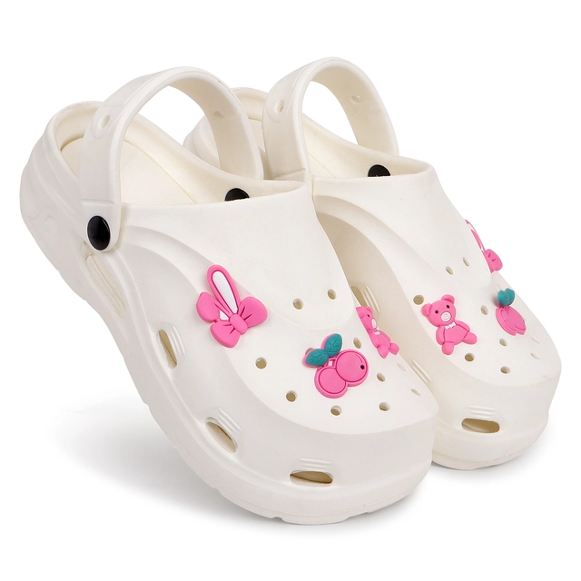 Clogs for Women (White, 6)