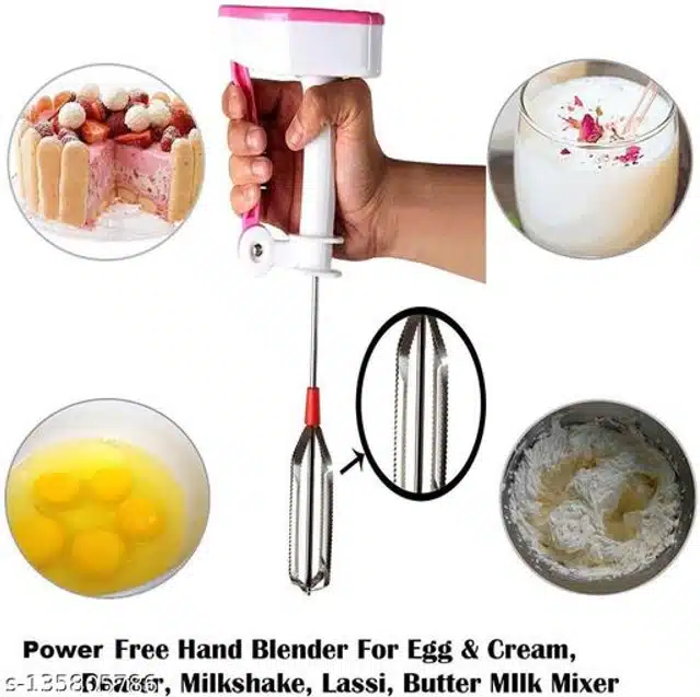 Stainless Steel Manual Hand Blender (Assorted)