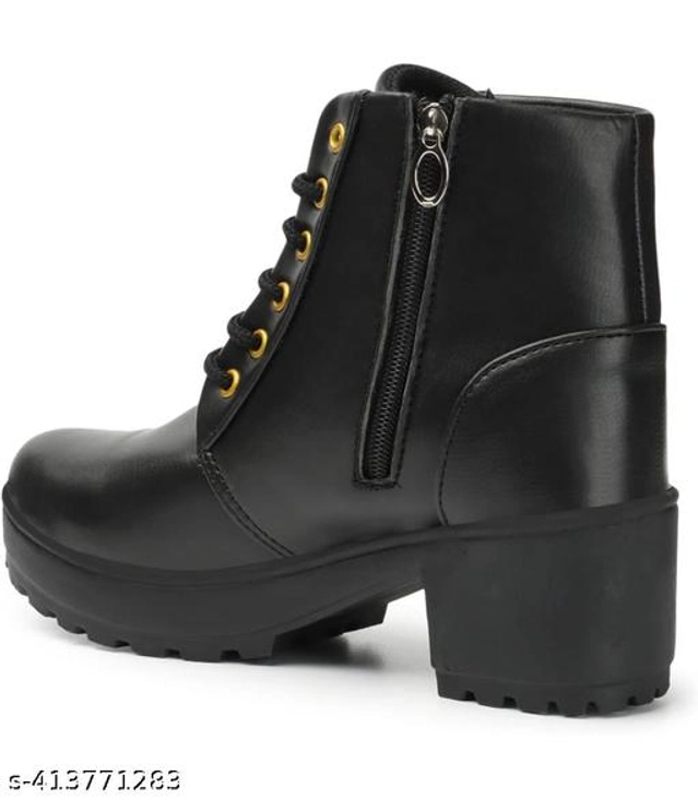 Boots for Women (Black, 3)