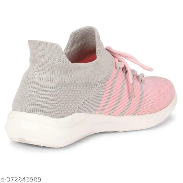 Sport Shoes for Women (Pink & Grey, 3)