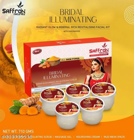 Saffron Bridal Illuminating Facial Kit (710 g)