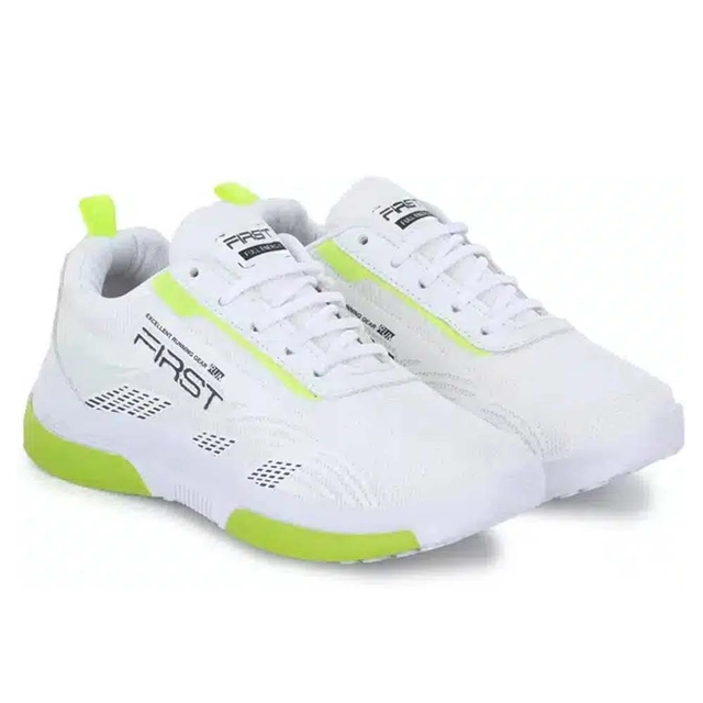 First Sports Shoes For Men (White, 6)