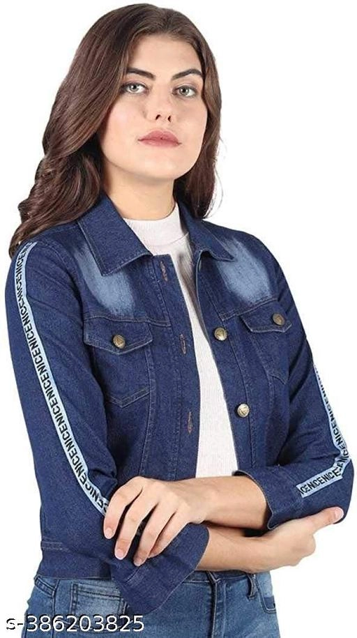 Denim Jacket for Women (Blue, S)